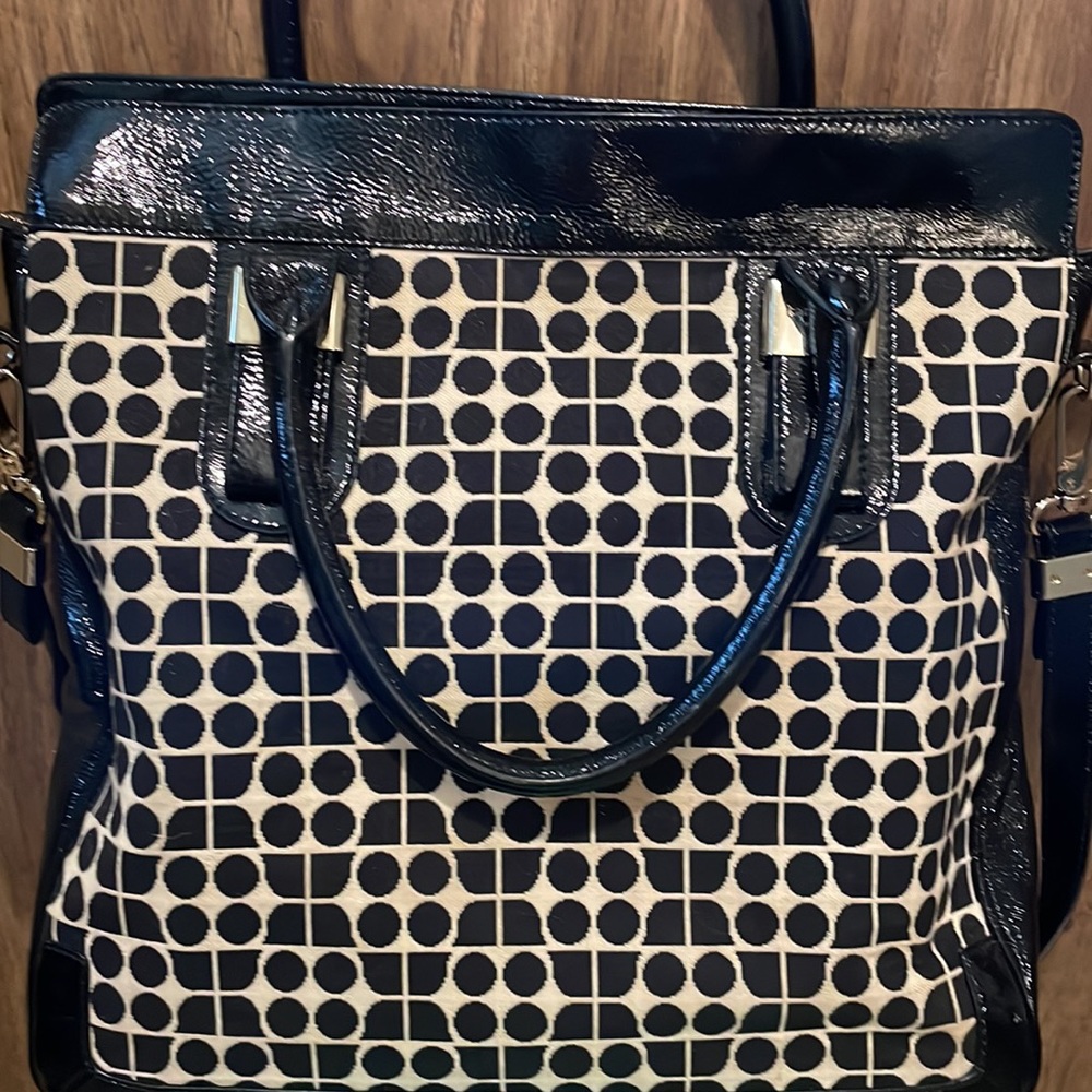 Kate Spade New York Zipper Tote Bag. Signature Pattern Vintage - Picture 5 of 15